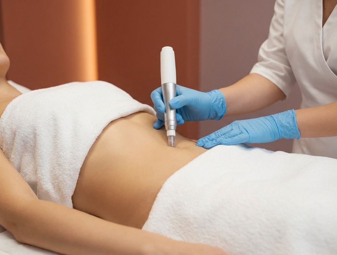Body microneedling treatment